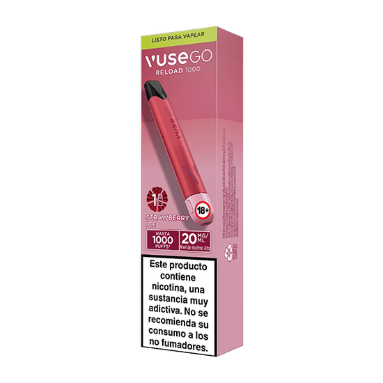 Vuse Go Reload Pen 1000 Fresa Ice | Vuse ES Vuse Go Reload Pen 1000 Fresa Ice | Vuse ES